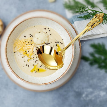 Gravy Ladle Set - 18/10 Gold Accent Stainless Steel - Casatrail.com